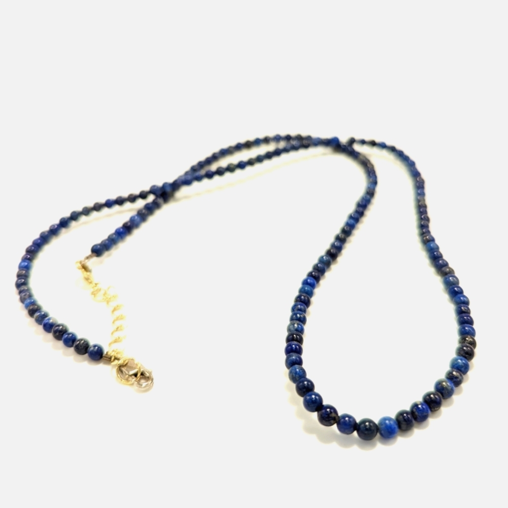 Vintage 24" Lapis Necklace
